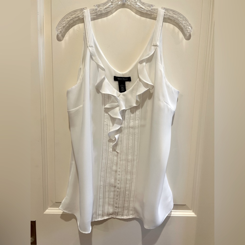 Karen Kane Sleeveless Ruffle Blouse
